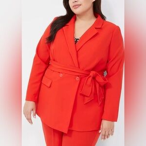 Lane Bryant Perfect Drape Belted Blazer 24W